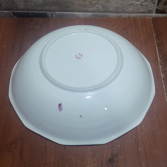 Vintage Porcelain Rose Serving Bowl Germany - Picture 7 of 12